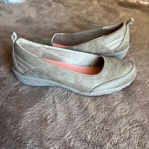 Skechers Relaxed Fit Air-Cooled Memory Foam Flats Taupe SN 22936 Womens 11